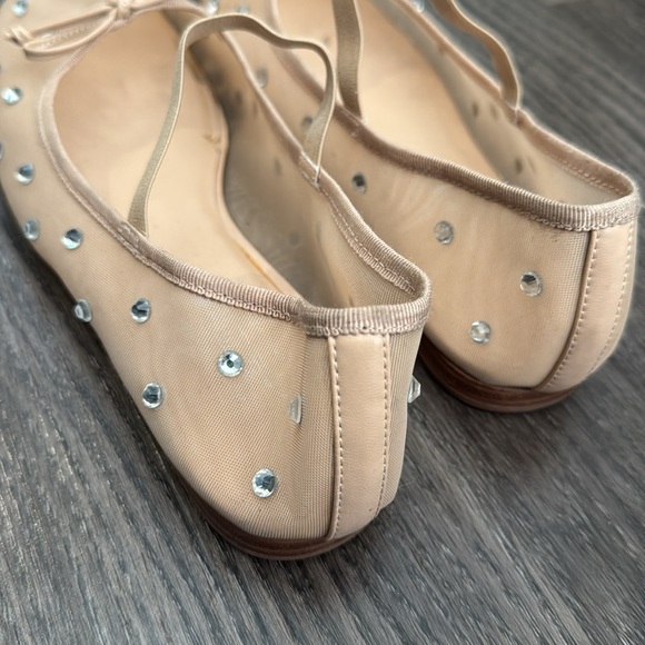 Jeffrey Campbell x Free People Mesh Ballet Flats with Rhinestones - Picture 5 of 10
